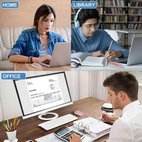 Bluetooth Wireless Mouse for MacBook Air Mac Pro Laptop Computer iPad Pad PC Las - Picture 5 of 6